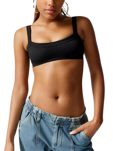 Cotton Stretchy Ribbed Women's Sleeveless Tube Top Crop Top -, Crop Tops , Drestiny , Australia, Black, Brown, Canada, Casual Shirts, Crop Tops, Dark Blue, Dark Grey, Gender_Women, M, New Zealand, S, Sleeveless, Tube Tops, United Kingdom, United States, White , Drestiny , www.shopdrestiny.com